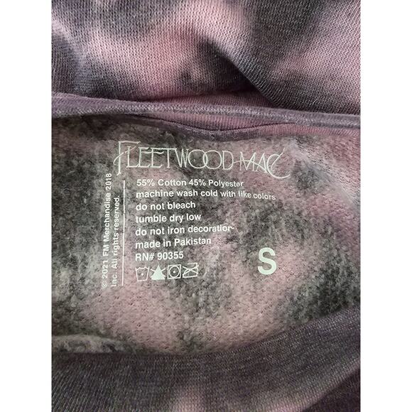 Fleetwood Mac Rumors Purple/Pink Tie Dye Winter Warm Sweatshirt S - Picture 4 of 4